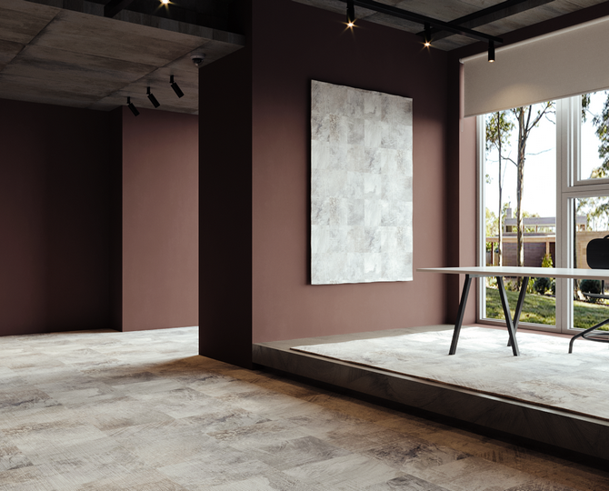 艺术视觉灰圈现代商业地毯砖
