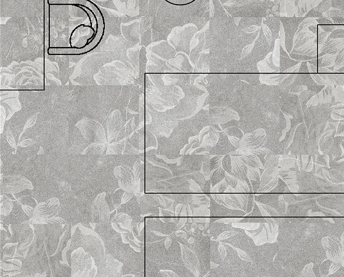 艺术视觉灰-1圈现代商业地毯砖
