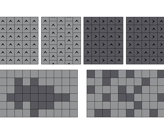 散射立方体多色环现代商用地毯砖