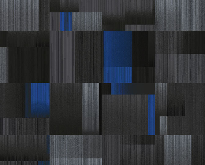 伊兰特广场蓝圈现代办公地毯瓷砖