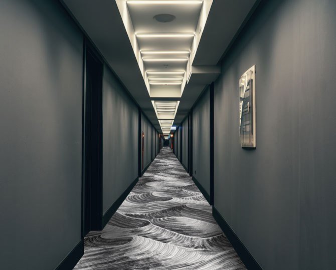 棕色现代酒店地毯