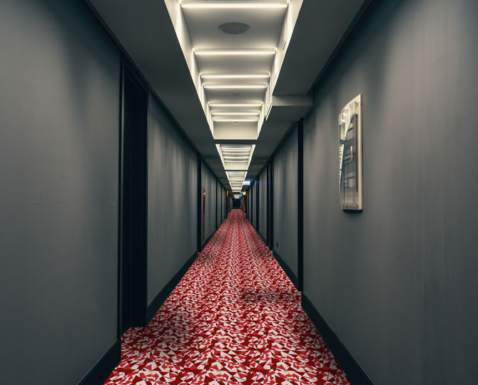 红圈现代宴会地毯