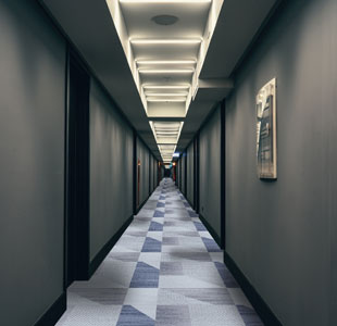 蓝圈现代办公地毯100x100
