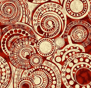 红色现代剪裁宴会地毯